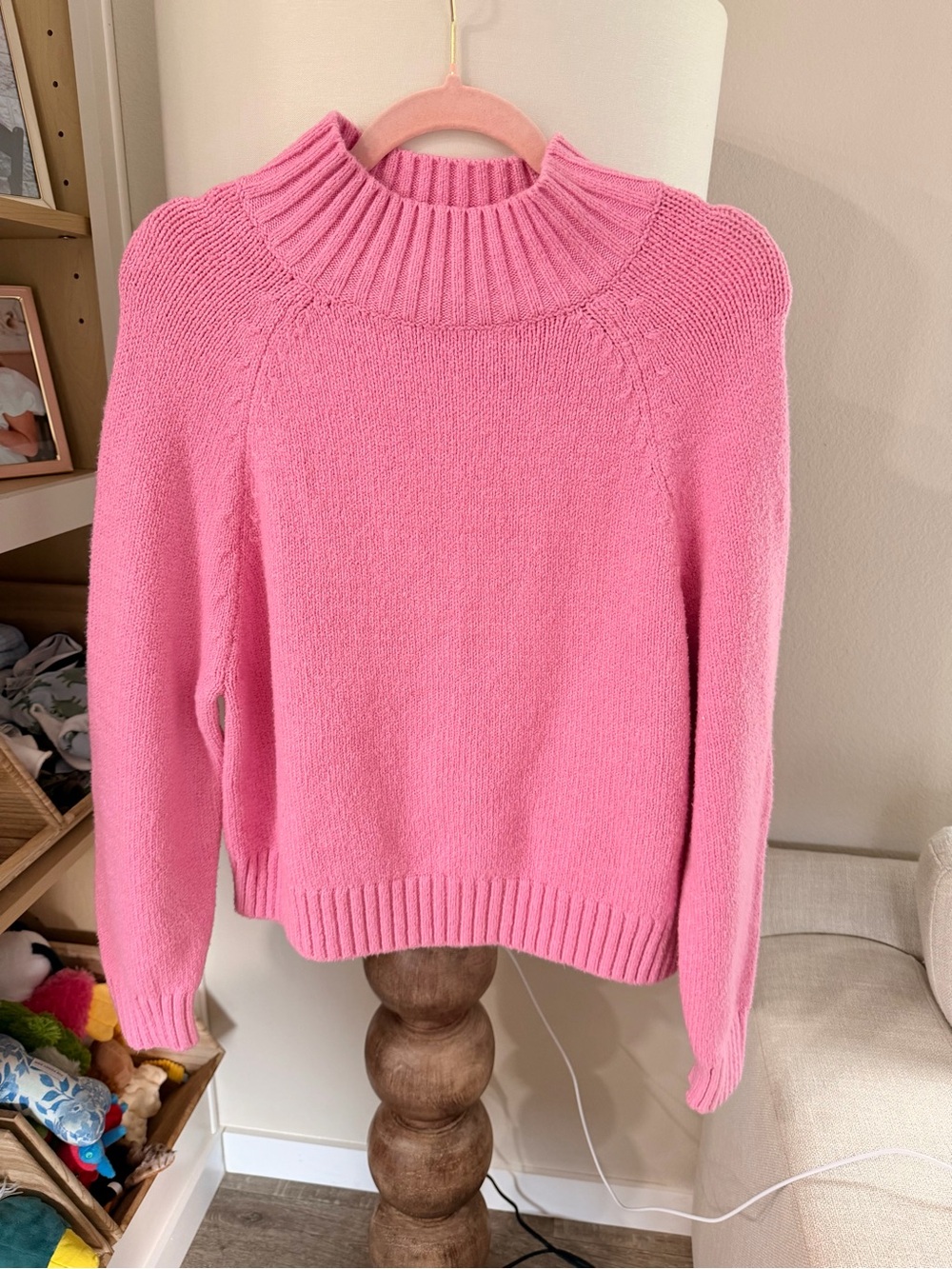 Old Navy Mock Neck Pink Sweater